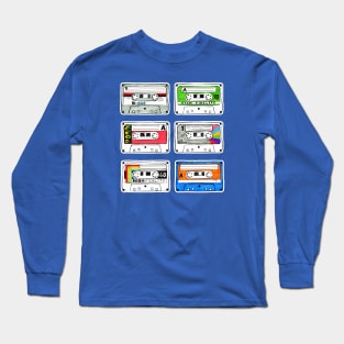 Hand Drawn Cassettes Long Sleeve T-Shirt